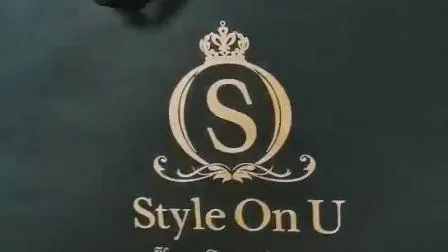 Bolsas de regalo de papel negro con asa y embalaje grande de lujo con logotipo personalizado