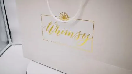 Bolsas de compras de papel con impresión de logotipos personalizados