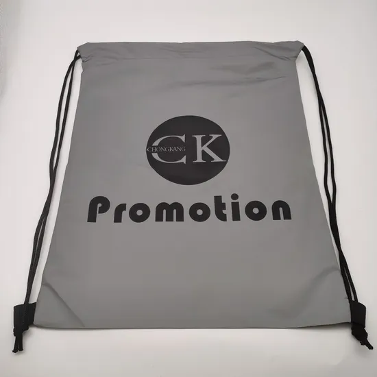 Bolsas de regalo reflectantes personalizadas con cordón ajustable, mochilas de regalo con cordón ajustable para hombres