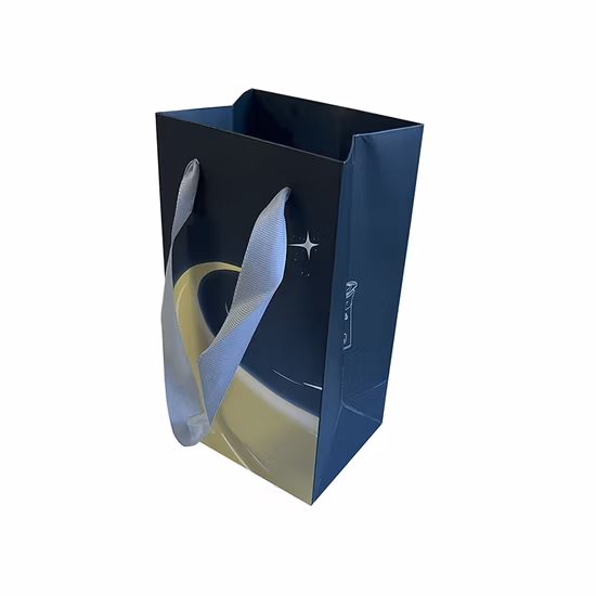 Colección de lujo 2025, bolsa de papel personalizada con logotipo, directa de fábrica.